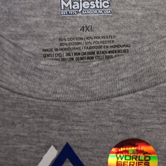 Majestic Los Angeles Dodgers World Series T-Shirt - Gray - Picture 4 of 4